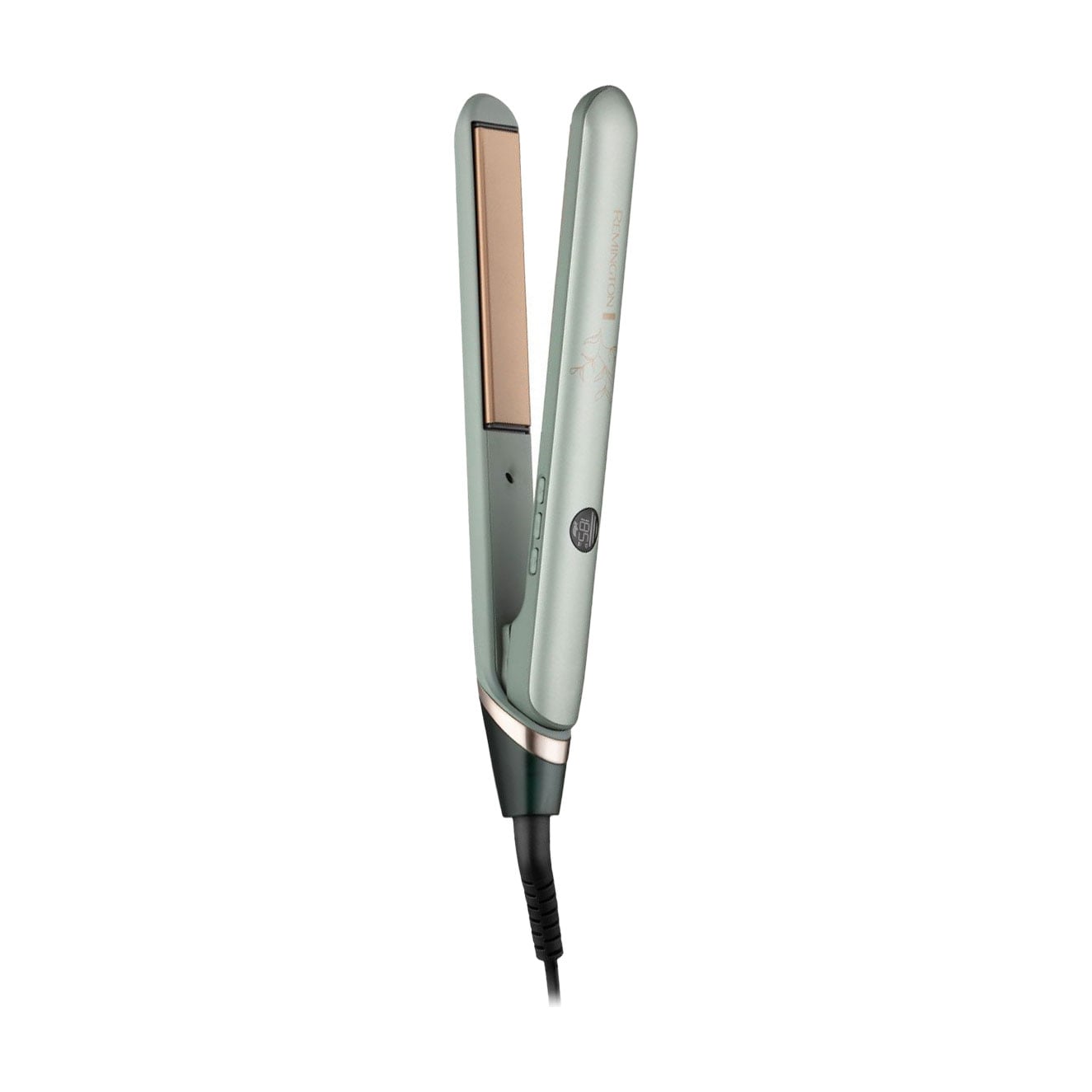 Вирівнювач для волосся Remington Botanicals з чохлом та дисплеєм, сіро-зелений (S5860)